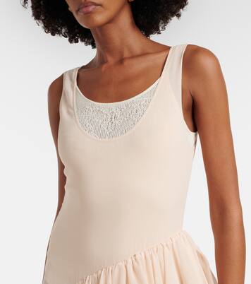 Tiered asymmetric maxi dress | Xu Zhi