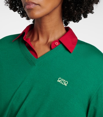Pullover Double L aus Wolle | Loewe