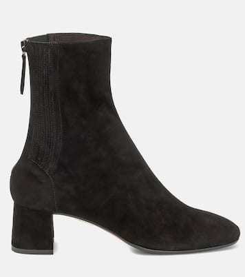 Saint Honoré 50 suede ankle boots | Aquazzura