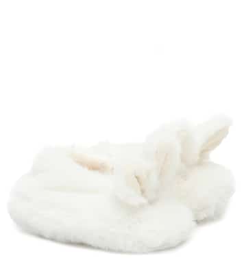 Baby faux-fur slippers | Bonpoint