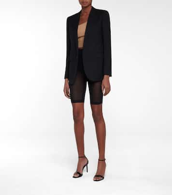 Mesh jersey shorts | David Koma