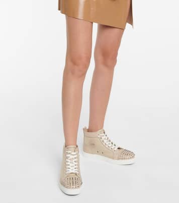 Sneakers Super Lou Spikes in canvas | Christian Louboutin