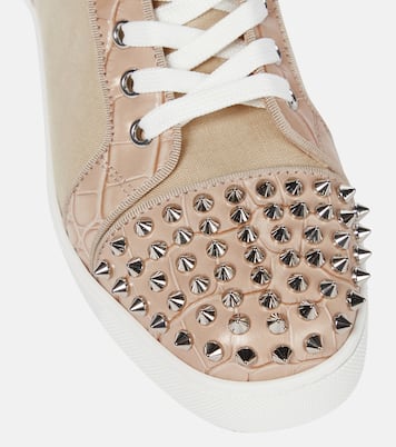 Sneakers Super Lou Spikes in canvas | Christian Louboutin