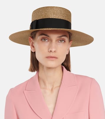 Cappello in paglia con lamé | Gucci