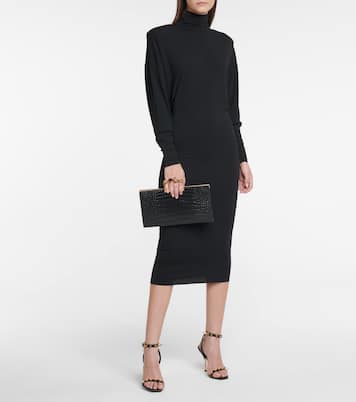 Turtleneck stretch-jersey midi dress | Alexandre Vauthier
