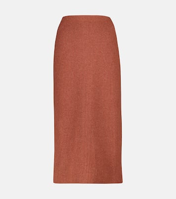 Jupe midi Davenport en cachemire | Loro Piana