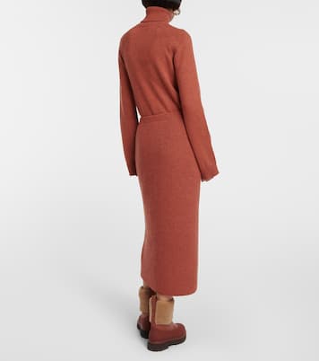 Jupe midi Davenport en cachemire | Loro Piana