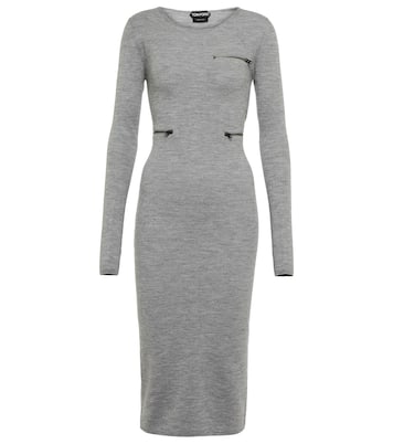 Midikleid aus einem Wollgemisch | Tom Ford