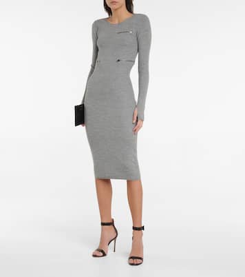 Midikleid aus einem Wollgemisch | Tom Ford