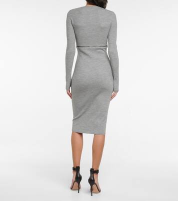 Midikleid aus einem Wollgemisch | Tom Ford