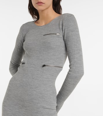 Midikleid aus einem Wollgemisch | Tom Ford