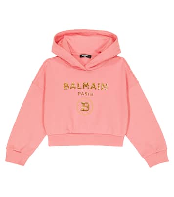 Hoodie mit Pailletten | Balmain Kids