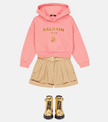 Hoodie mit Pailletten | Balmain Kids