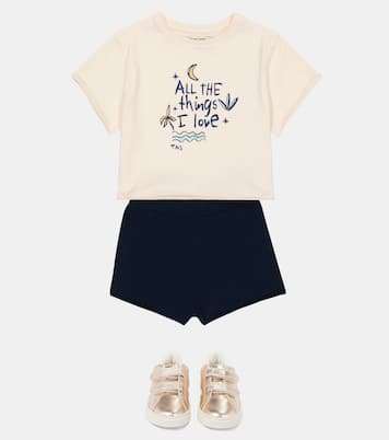 Easy cotton rib-knit shorts | The New Society