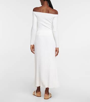 Falda midi Tereja de lana y seda | Gabriela Hearst