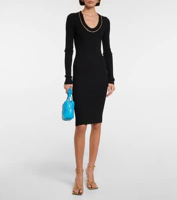 Sandales Stretch en cuir métallisé | Bottega Veneta