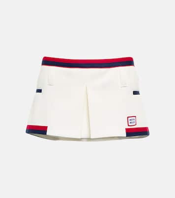 Mini-jupe à taille basse | Miu Miu