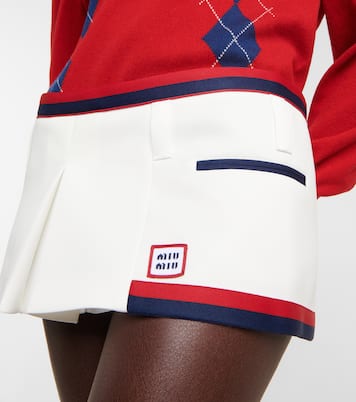 Mini-jupe à taille basse | Miu Miu