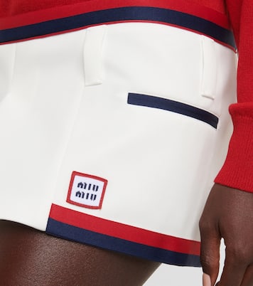 Mini-jupe à taille basse | Miu Miu