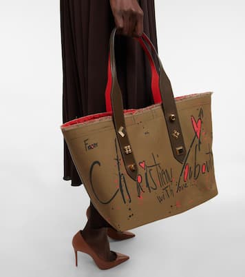 Frangibus Small printed canvas tote | Christian Louboutin