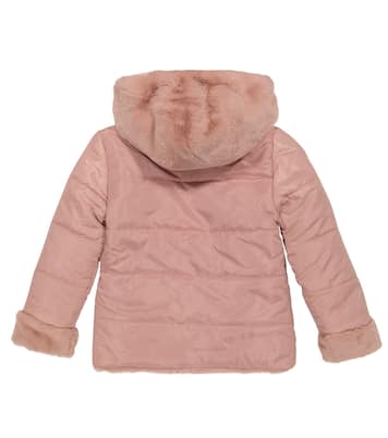 Wattierte Steppjacke mit Faux Fur | Tartine et Chocolat