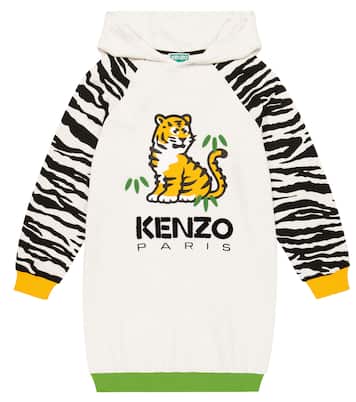 Bedrucktes Pulloverkleid aus Baumwolle | Kenzo Kids