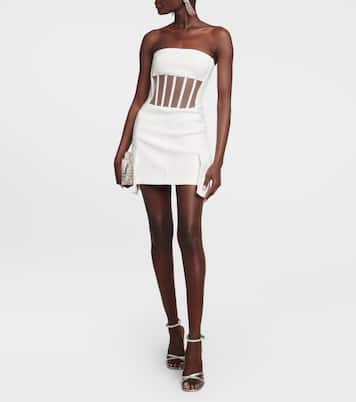 Mesh-trimmed minidress | David Koma