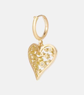 Boucles d'oreilles Margot Heart en or 18 ct et diamants | Jade Trau