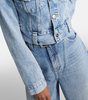 Chaqueta Rizzo en denim con logo | Khaite