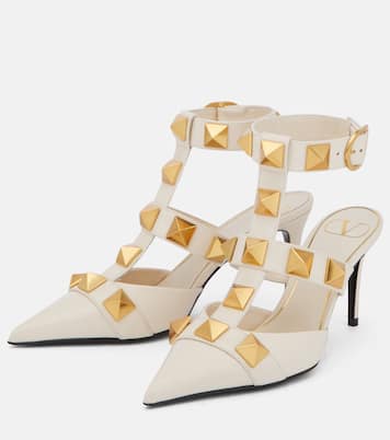 Salones Roman Stud de piel | Valentino Garavani