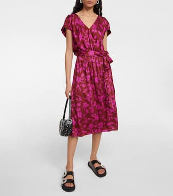 Floral midi dress | Velvet
