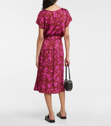 Floral midi dress | Velvet