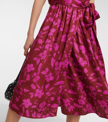 Floral midi dress | Velvet