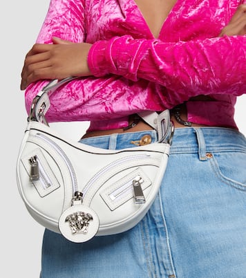 Borsa a spalla Repeat Mini in pelle | Versace