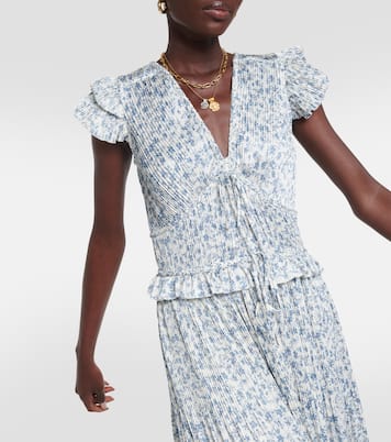 Floral satin midi dress | Polo Ralph Lauren