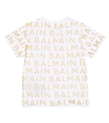 Baby T-Shirt aus Baumwoll-Jersey | Balmain Kids