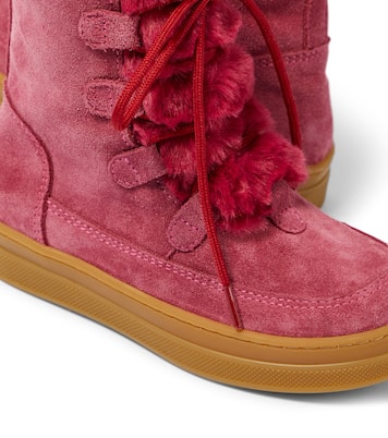 Botines de ante con pelo sintético | Il Gufo