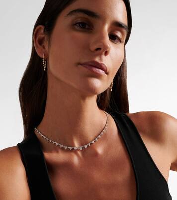 Choker Eternity in oro bianco 18kt con diamanti | Anita Ko