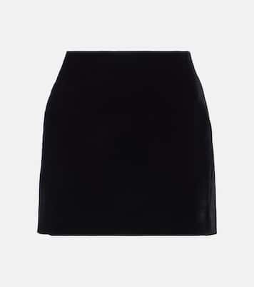 Mini-jupe en velours | Wardrobe.NYC