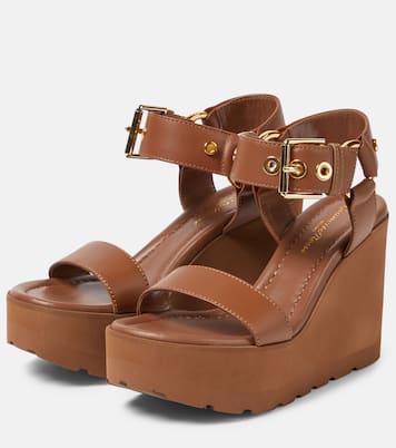 Wedge-Sandalen aus Leder | Gianvito Rossi