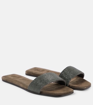 Sandali in suede | Brunello Cucinelli