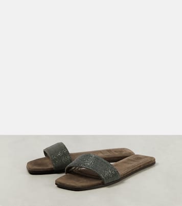 Sandali in suede | Brunello Cucinelli