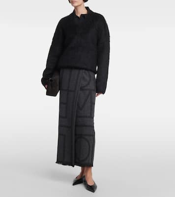 Pochette T-Lock en daim | Toteme