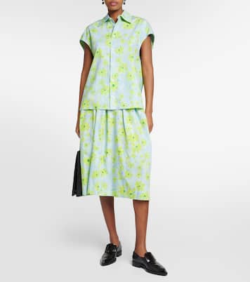 Chemise en coton à fleurs | Marni