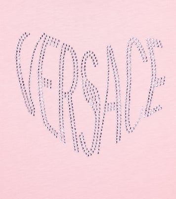 T-shirt en coton à logo et ornements | Versace Kids