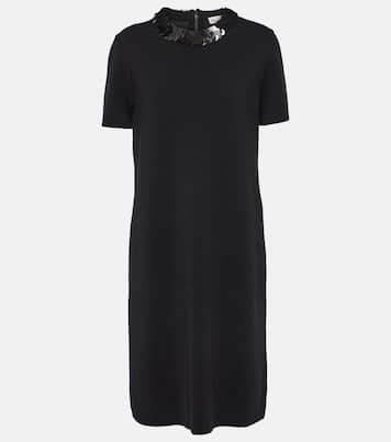 Verziertes Midikleid aus einem Wollgemisch | Tory Burch