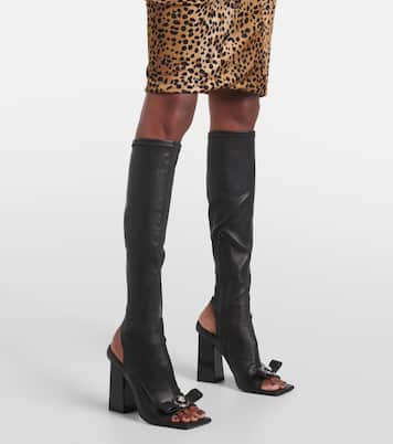 Stivali Gianni Ribbon in pelle | Versace