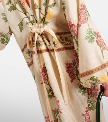 Zircon Bisutería floral linen kaftan | Agua by Agua Bendita