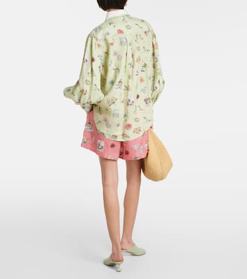 Camicia in lino con stampa | Alémais