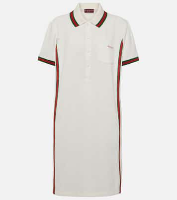 Miniabito in piquè di cotone | Gucci